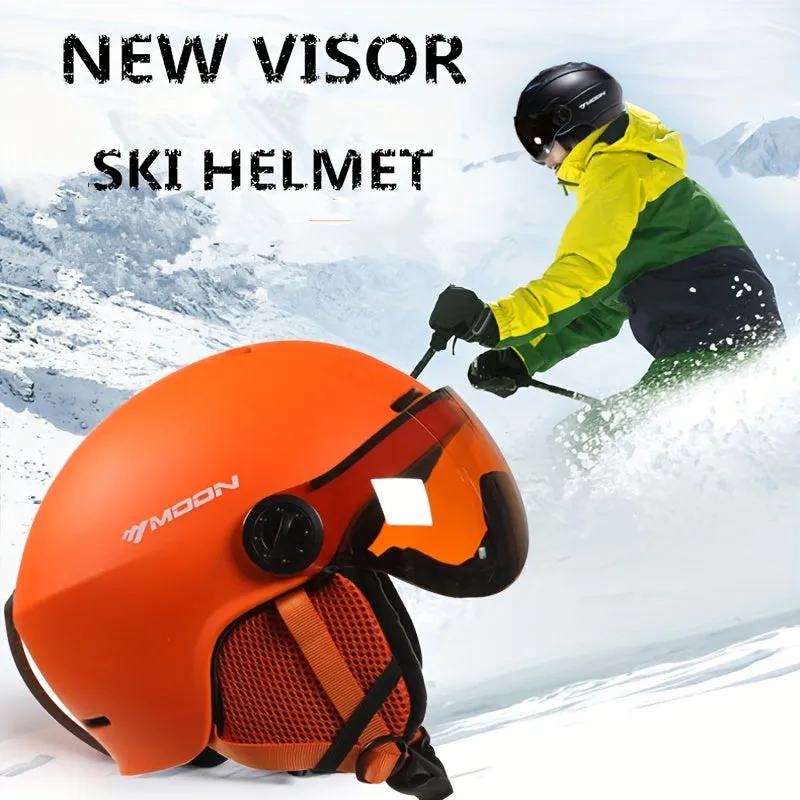 HighQuality MOON Ski Helmet Goggles for Outdoor Sports