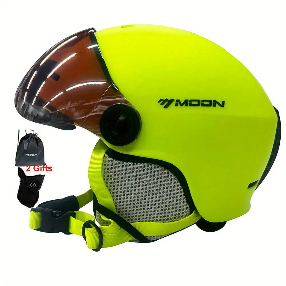 HighQuality MOON Ski Helmet Goggles for Outdoor Sports