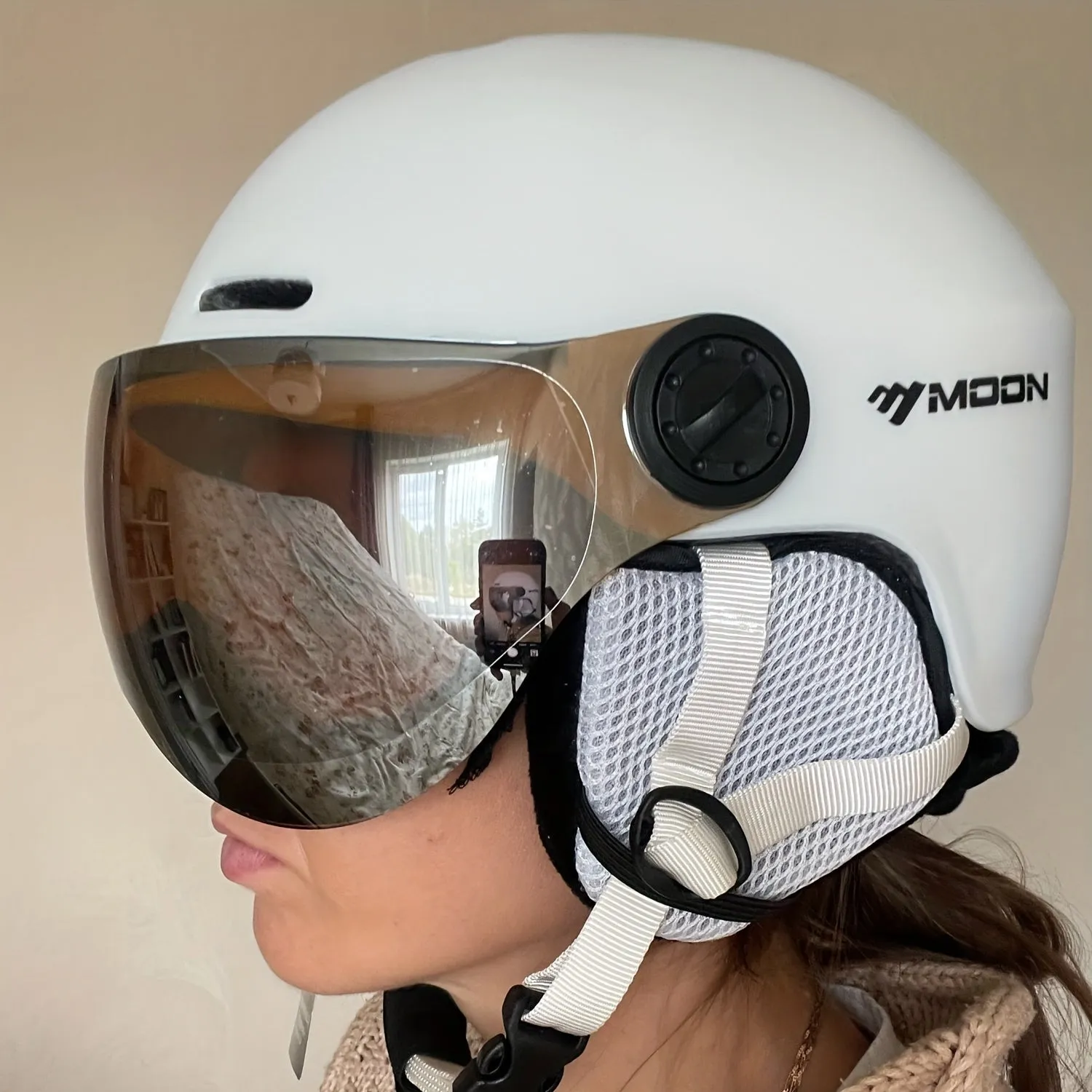 HighQuality MOON Ski Helmet Goggles for Outdoor Sports