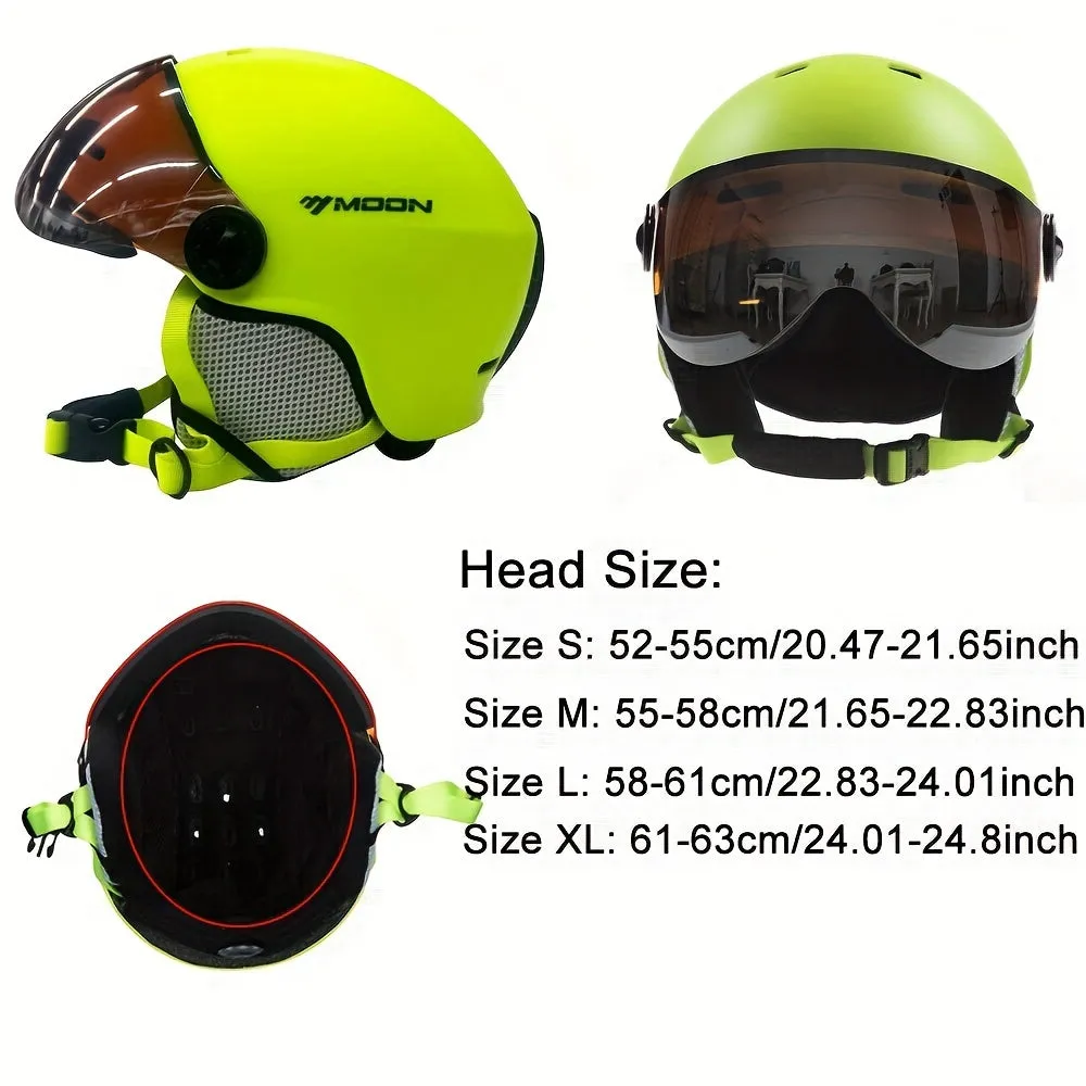 HighQuality MOON Ski Helmet Goggles for Outdoor Sports