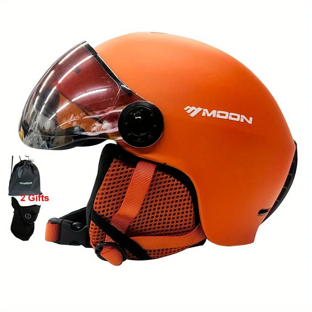 HighQuality MOON Ski Helmet Goggles for Outdoor Sports