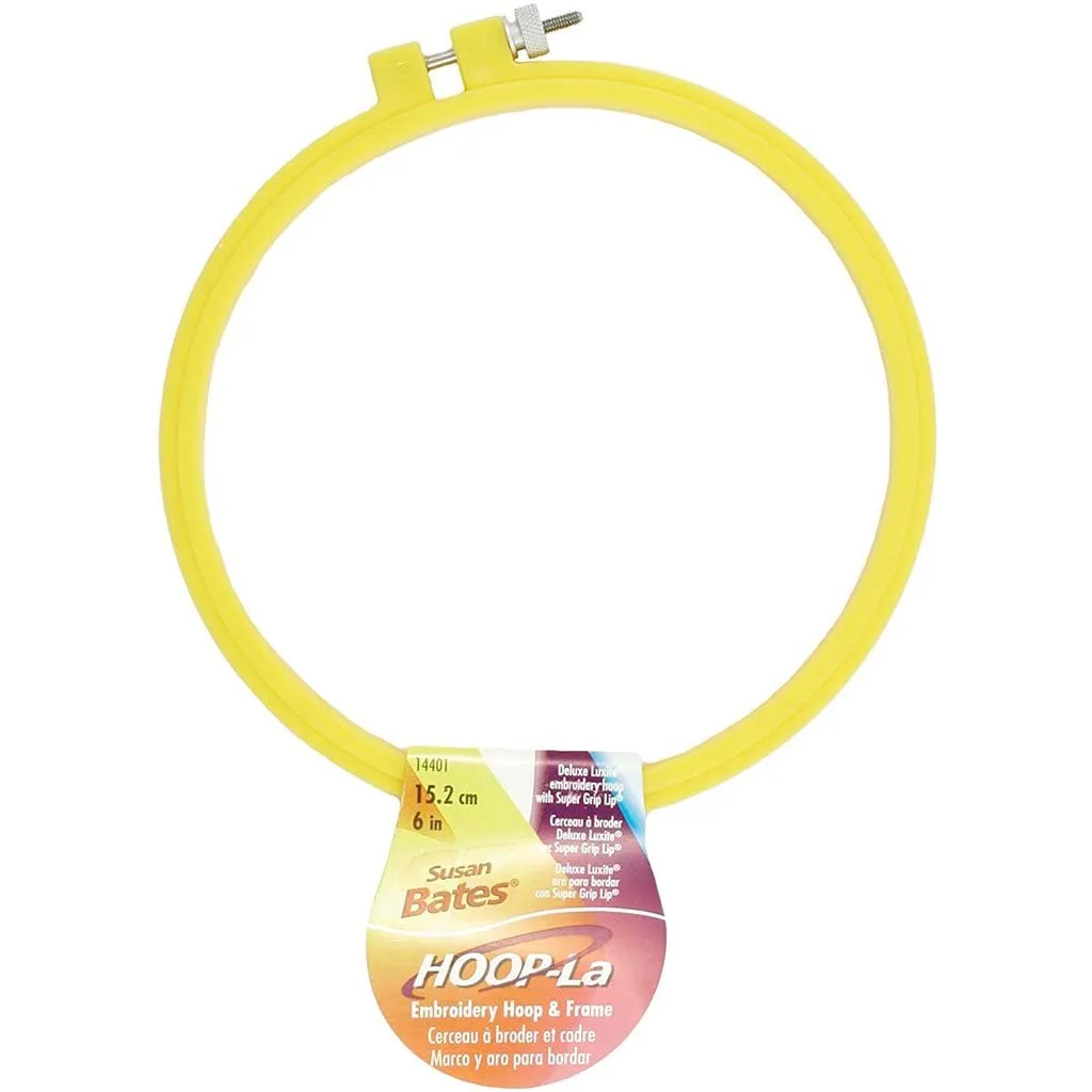 Hoop-La Embroidery Hoop  6in Yellow