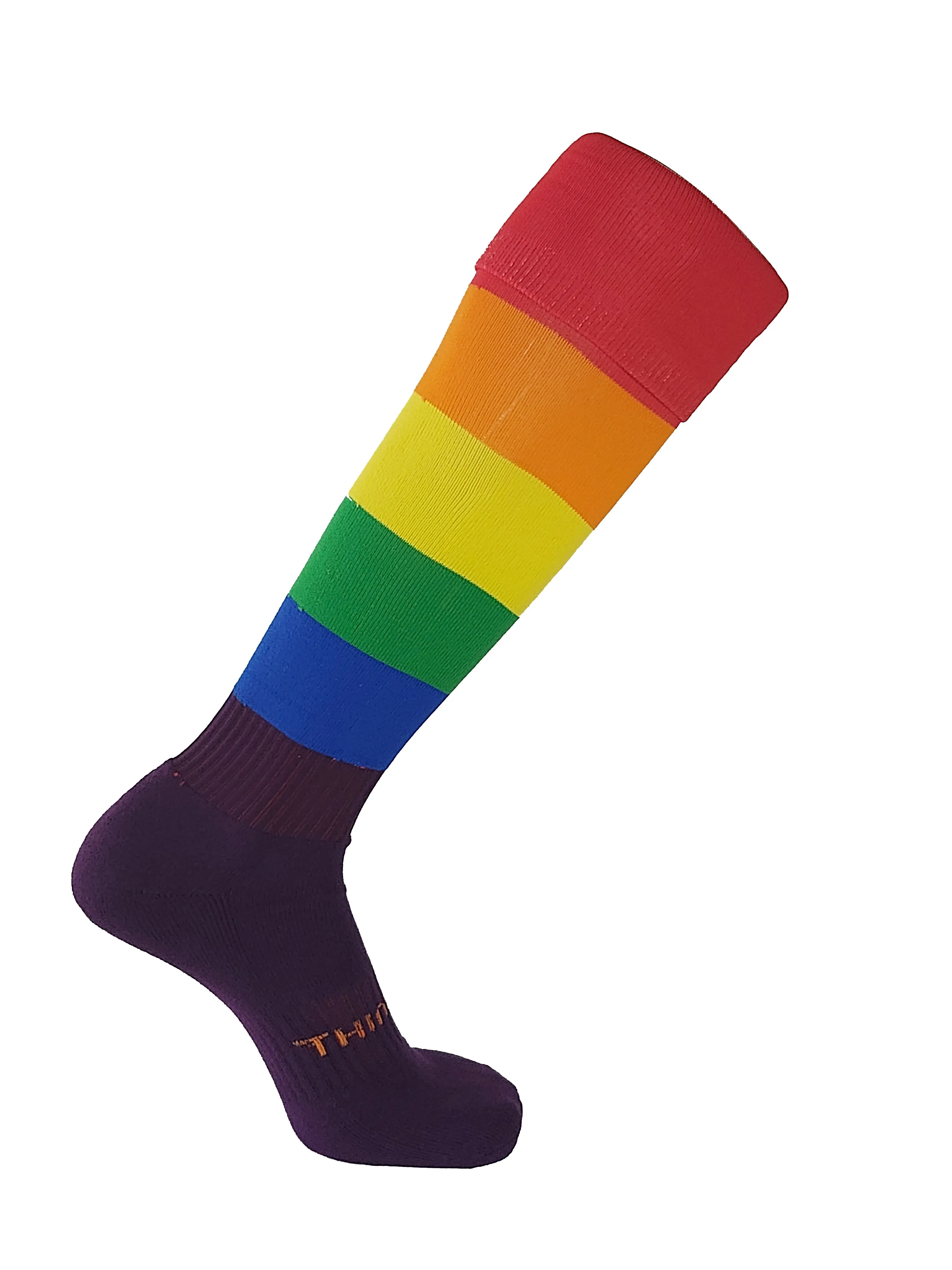 Hoops ThinSkins Socks Rainbow Striped Pride - 6 Pack