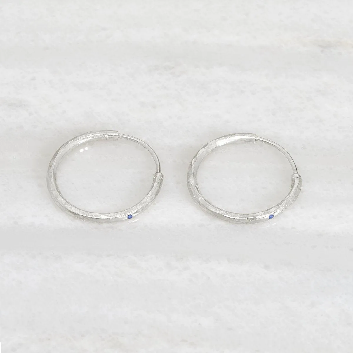 ISHKAR Lapis Lazuli Hoops in Silver