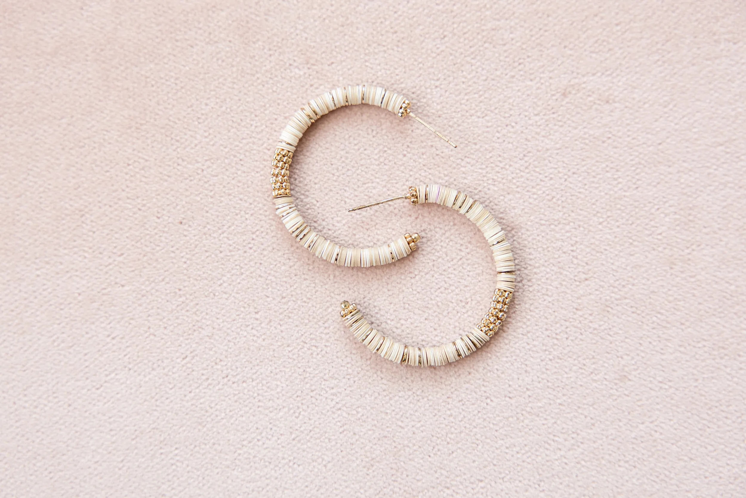 Ivory Halo Hoops