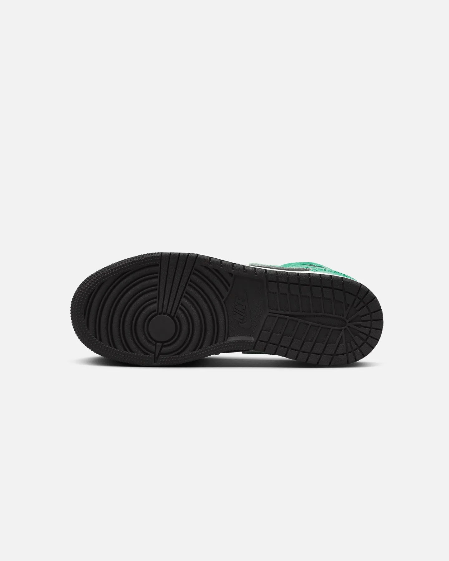 Jordan Kids' Air Jordan 1 Mid SE (GS) Black/Pine Green