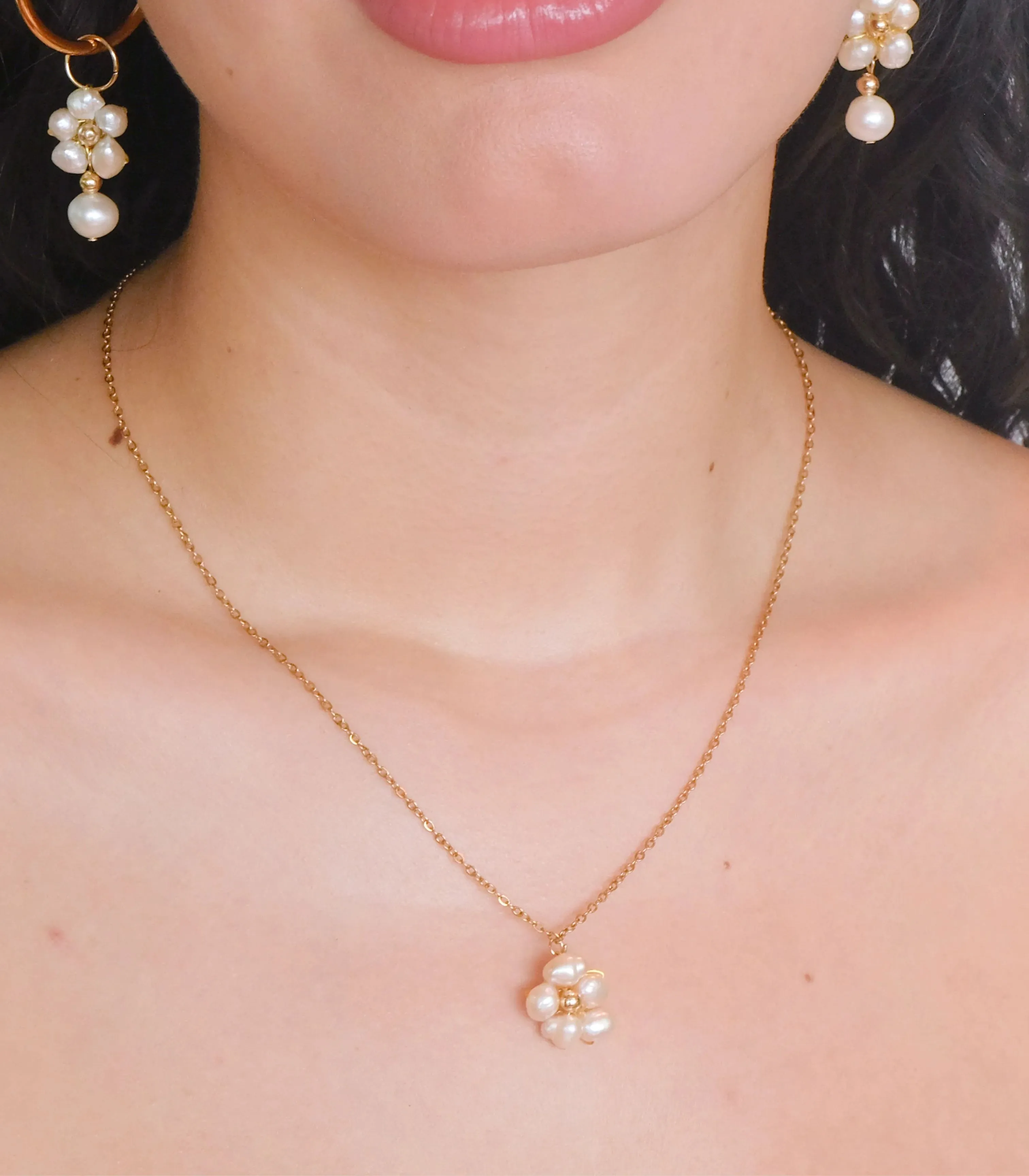 Kalachuchi Luxe: 6-in-1 Pearl Jewelry Set