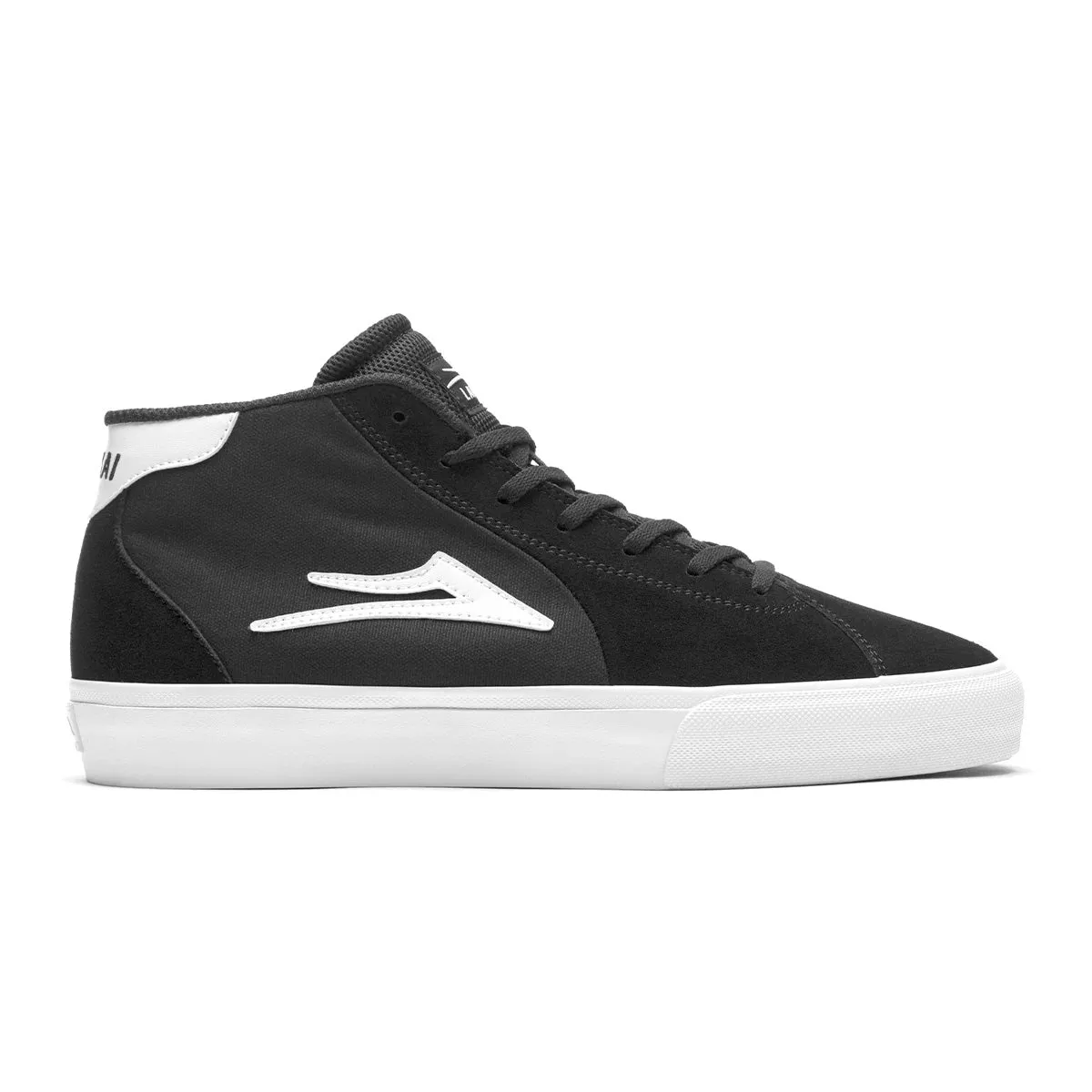 Lakai Flaco Mid Shoes - Black Suede