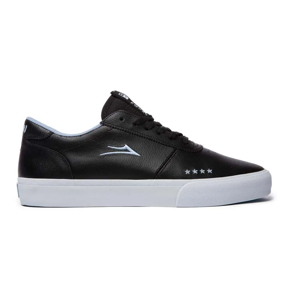 Lakai Manchester Black Pebble Leather Skate Shoes