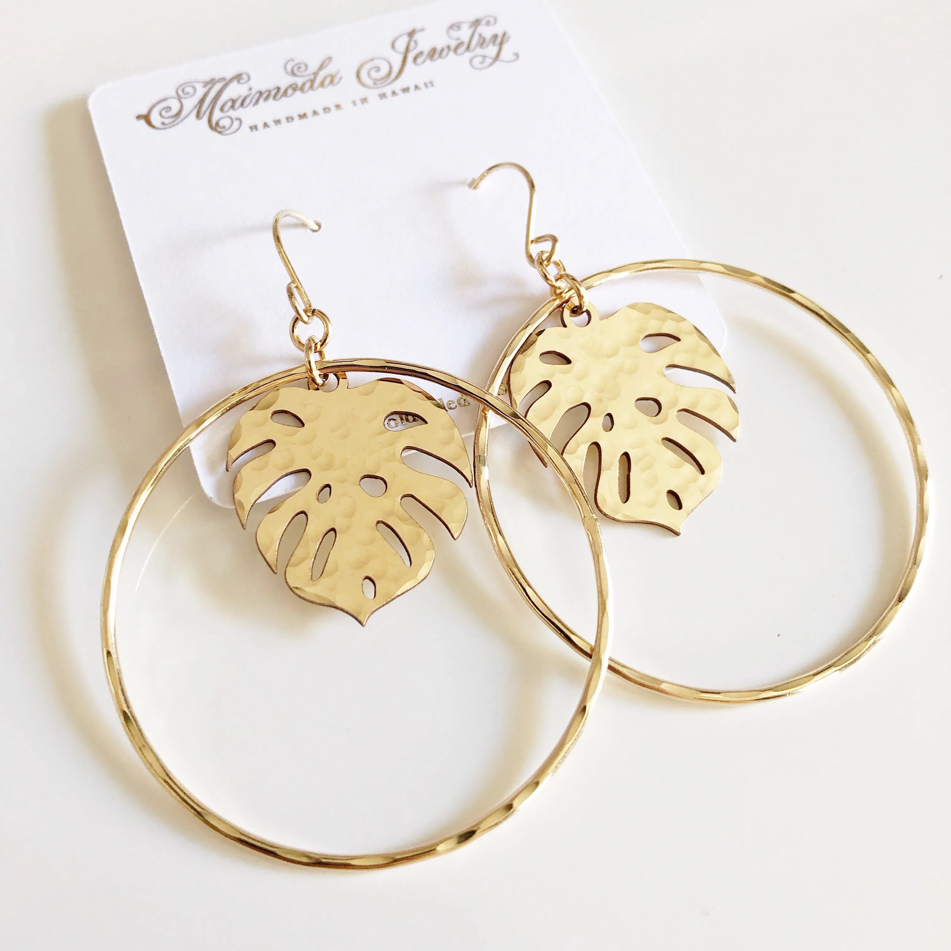 Large monstera hoops (E545)