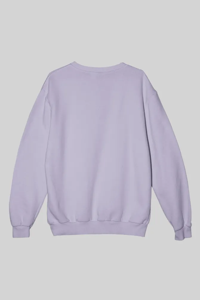 Lavender Oversized Sweatshirt for men