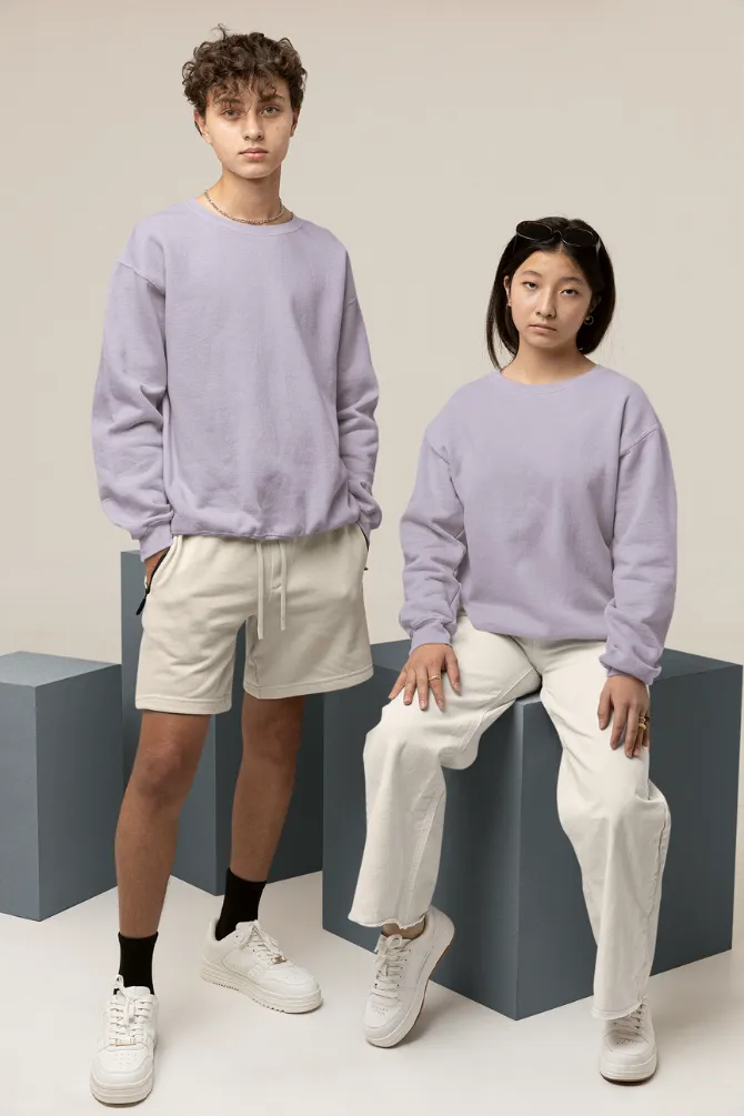 Lavender Oversized Sweatshirt for men