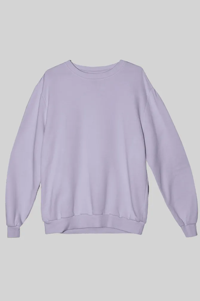 Lavender Oversized Sweatshirt for men