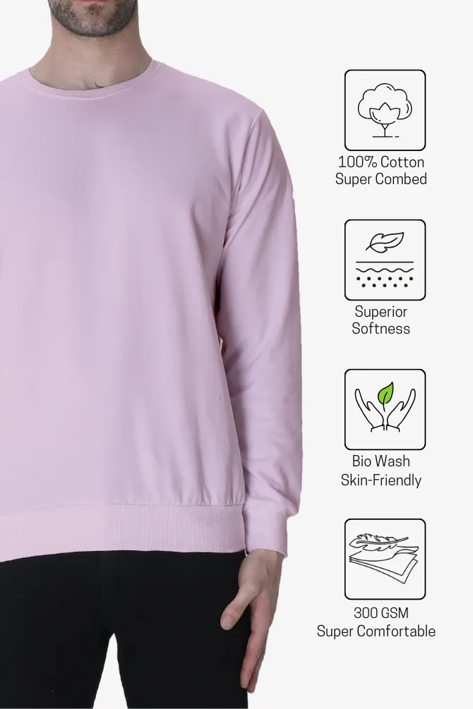 Light Pink Sweatshirt for men