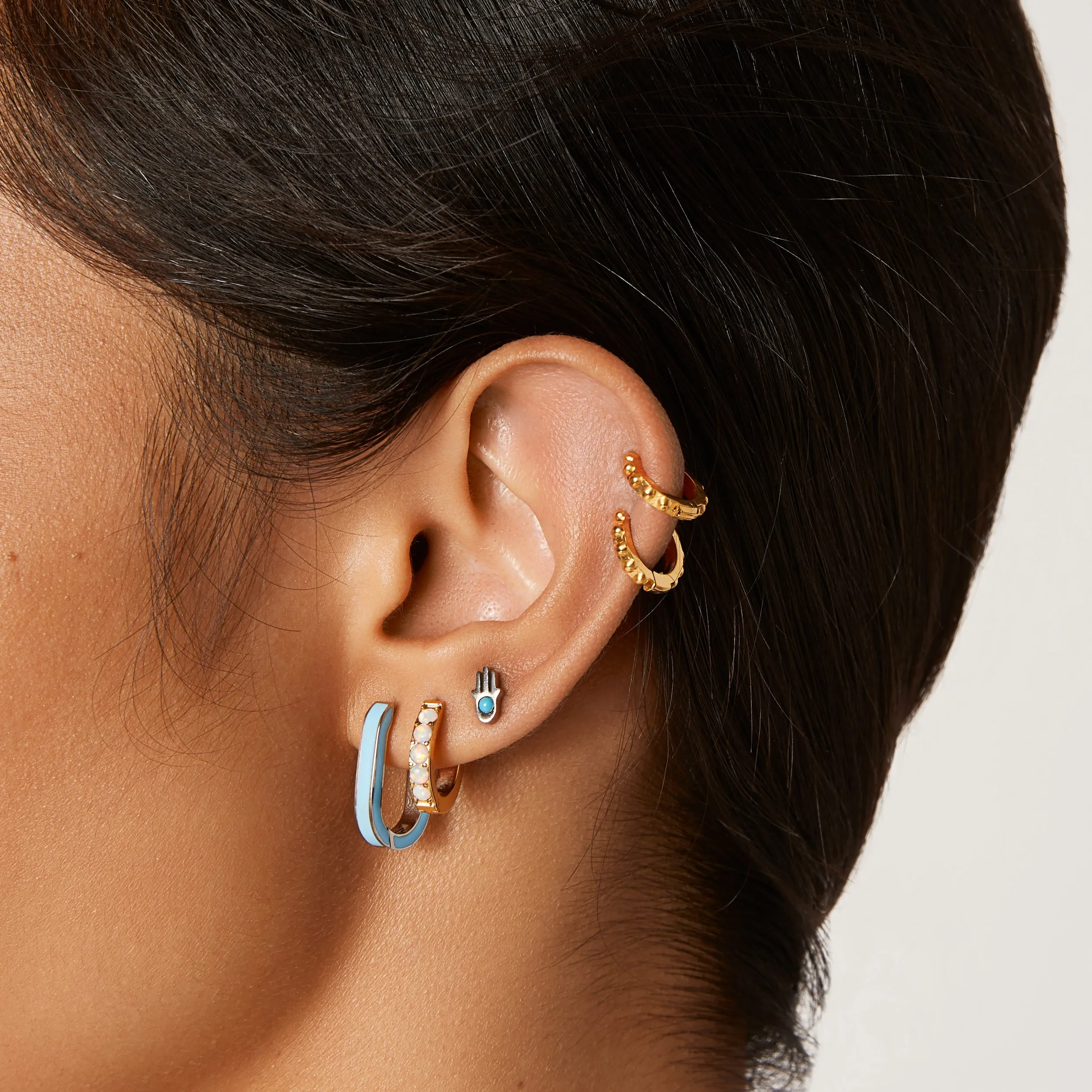 Main Sail Huggie Hoop Earrings