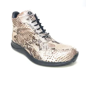 Mauri 8567 Natural Python Hightop Sneakers