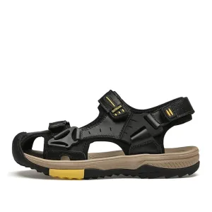 Men's Genuine Leather Sandals Brand Classic Sandal Summer Male Outdoor Casual Lightweight Sneakers Fashion Sandal