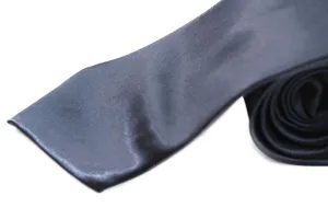 Mens Midnight Blue 8cm Plain Neck Tie