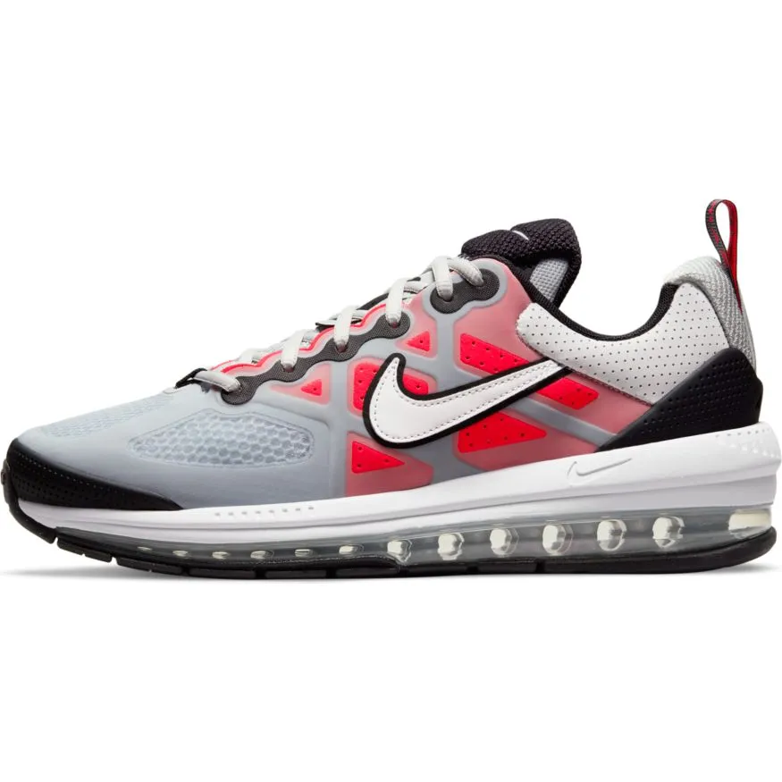 Mens Nike Air Max Genome - PURE PLATINUM/WHITE-BRIGHT CRIMSON-BLACK