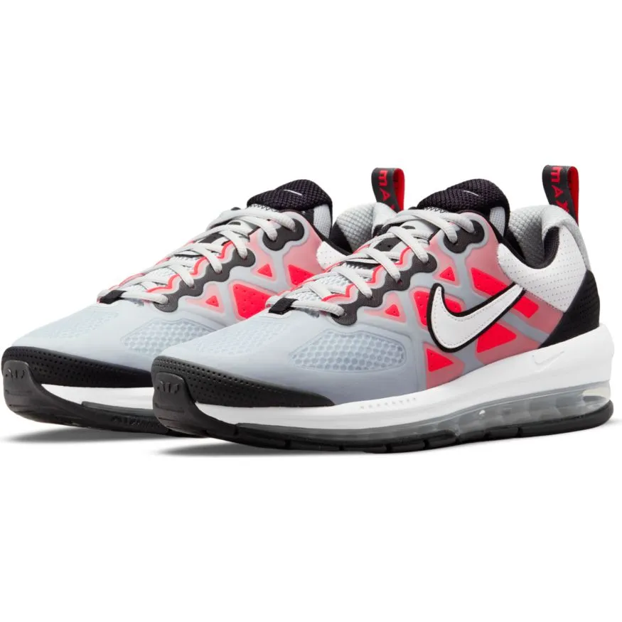 Mens Nike Air Max Genome - PURE PLATINUM/WHITE-BRIGHT CRIMSON-BLACK