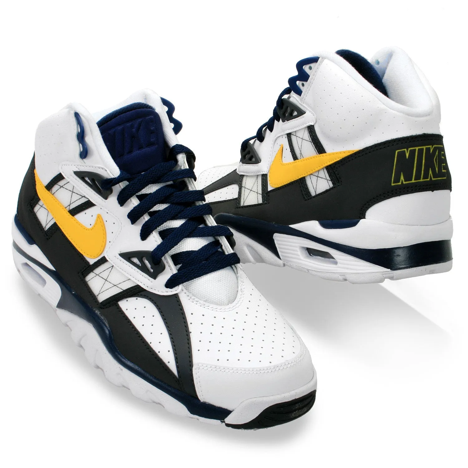 Mens NIKE AIR TRAINER SC HIGH 302346-110 Hi-Top Basketball Sneaker WHITE 12