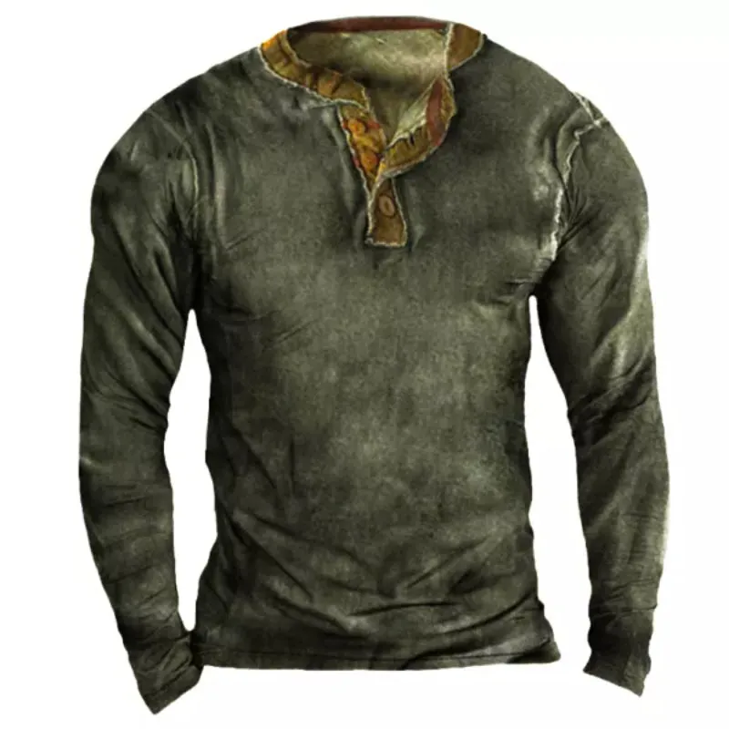 Men's Outdoor Retro Long Sleeve Shirt