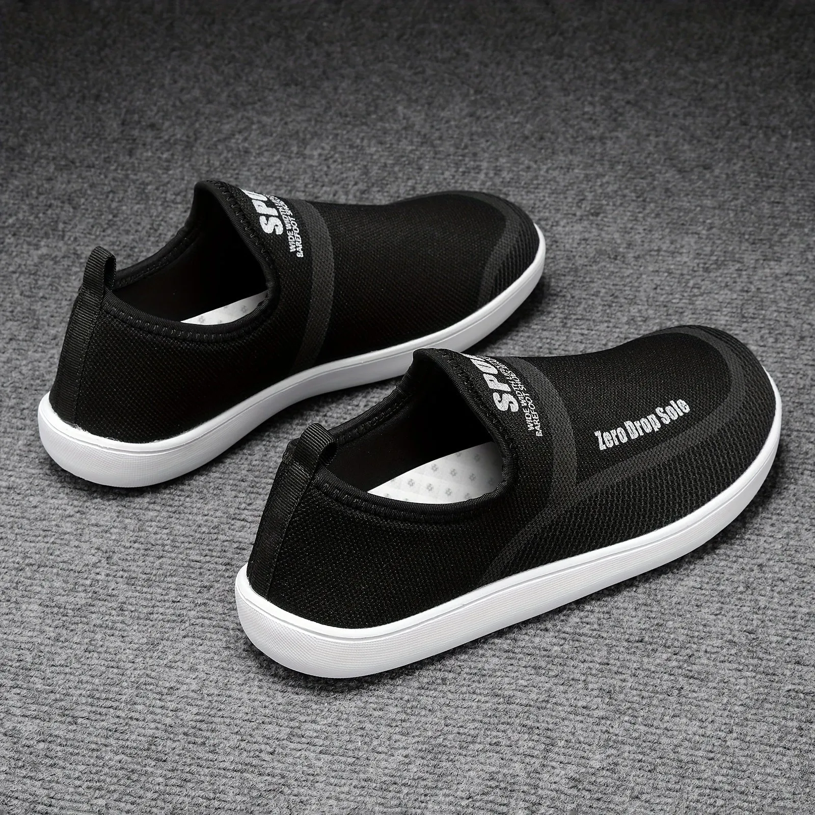 Men's Slip On Low Top Breathable Comfy Sneakers, Good Choice For Outdoor Walking Jogging Camping