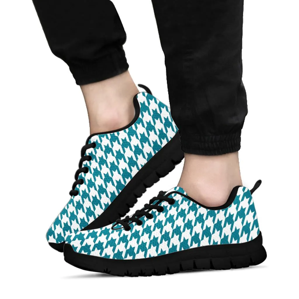 Mesh Sneakers Teal on White_HT