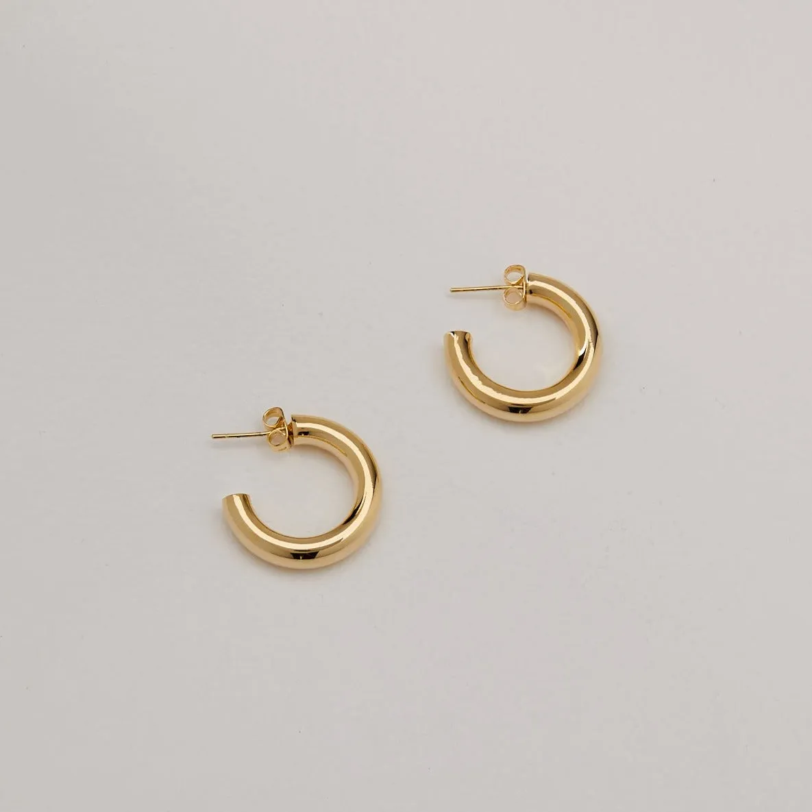 Mini Kennedy Hoops - Gold