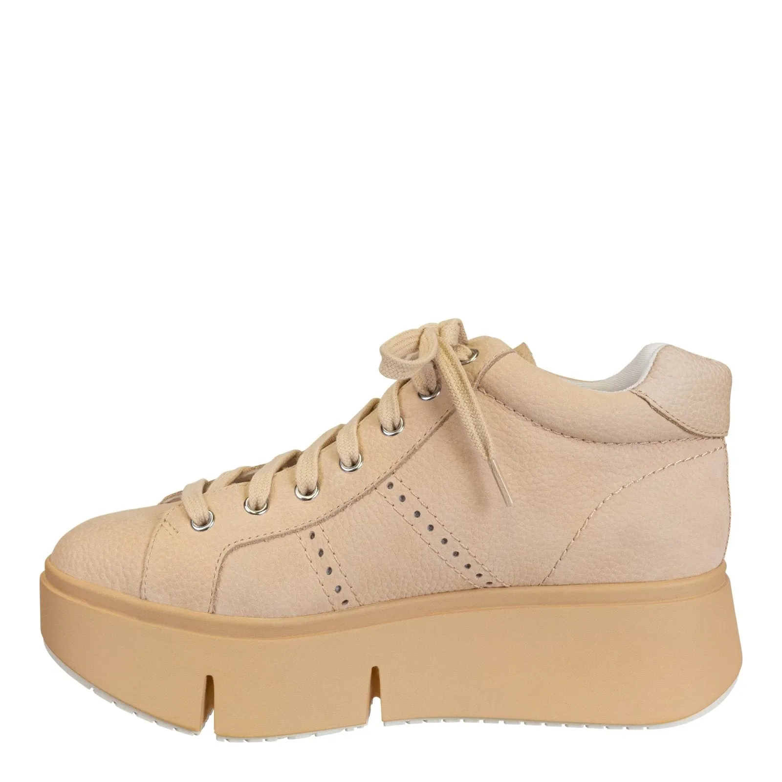 Naked Feet: ESSEX in BEIGE Platform High Top Sneakers