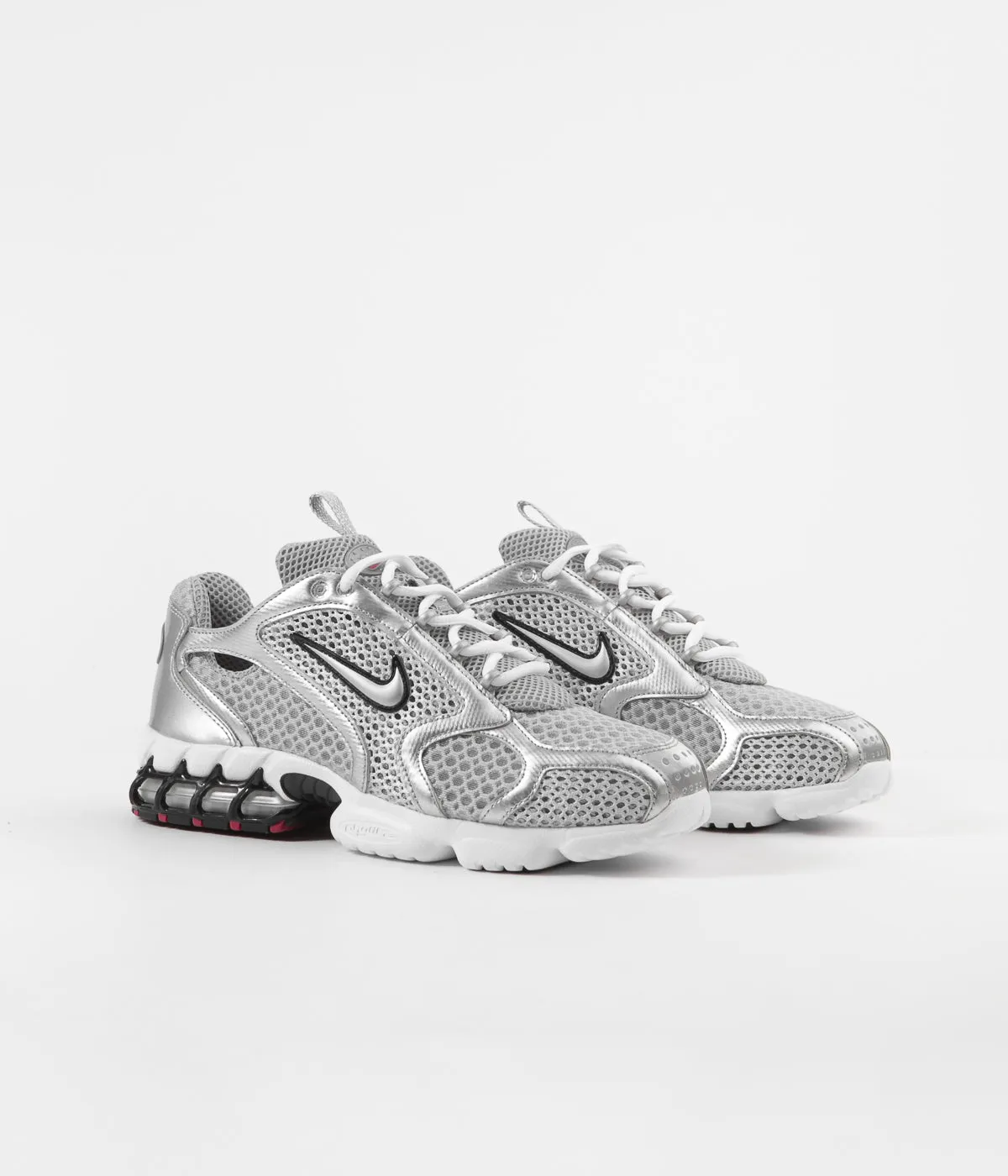 Nike Air Zoom Spiridon Cage 2 Shoes - Light Smoke Grey / Metallic Silver