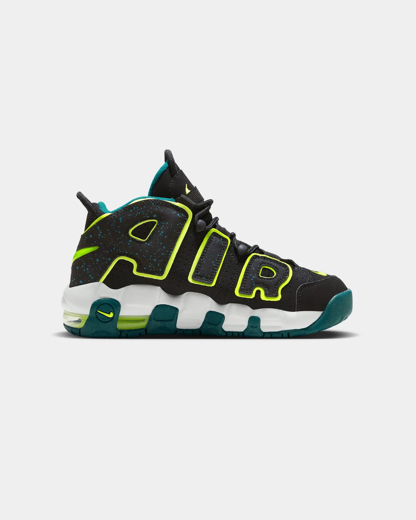 Nike Kids' Air More Uptempo (GS) Black/Volt