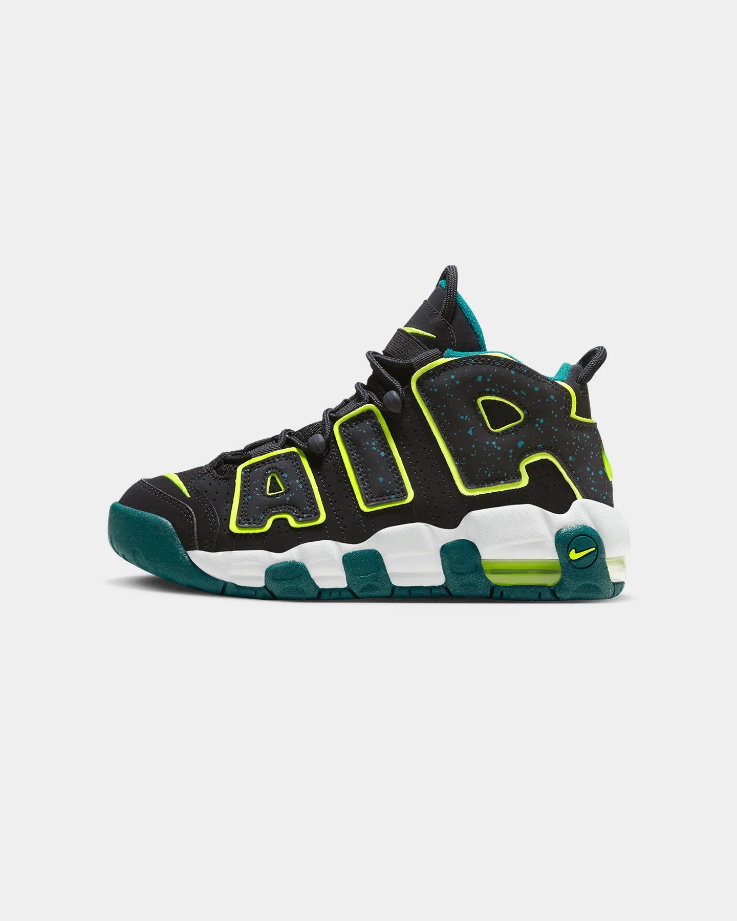 Nike Kids' Air More Uptempo (GS) Black/Volt