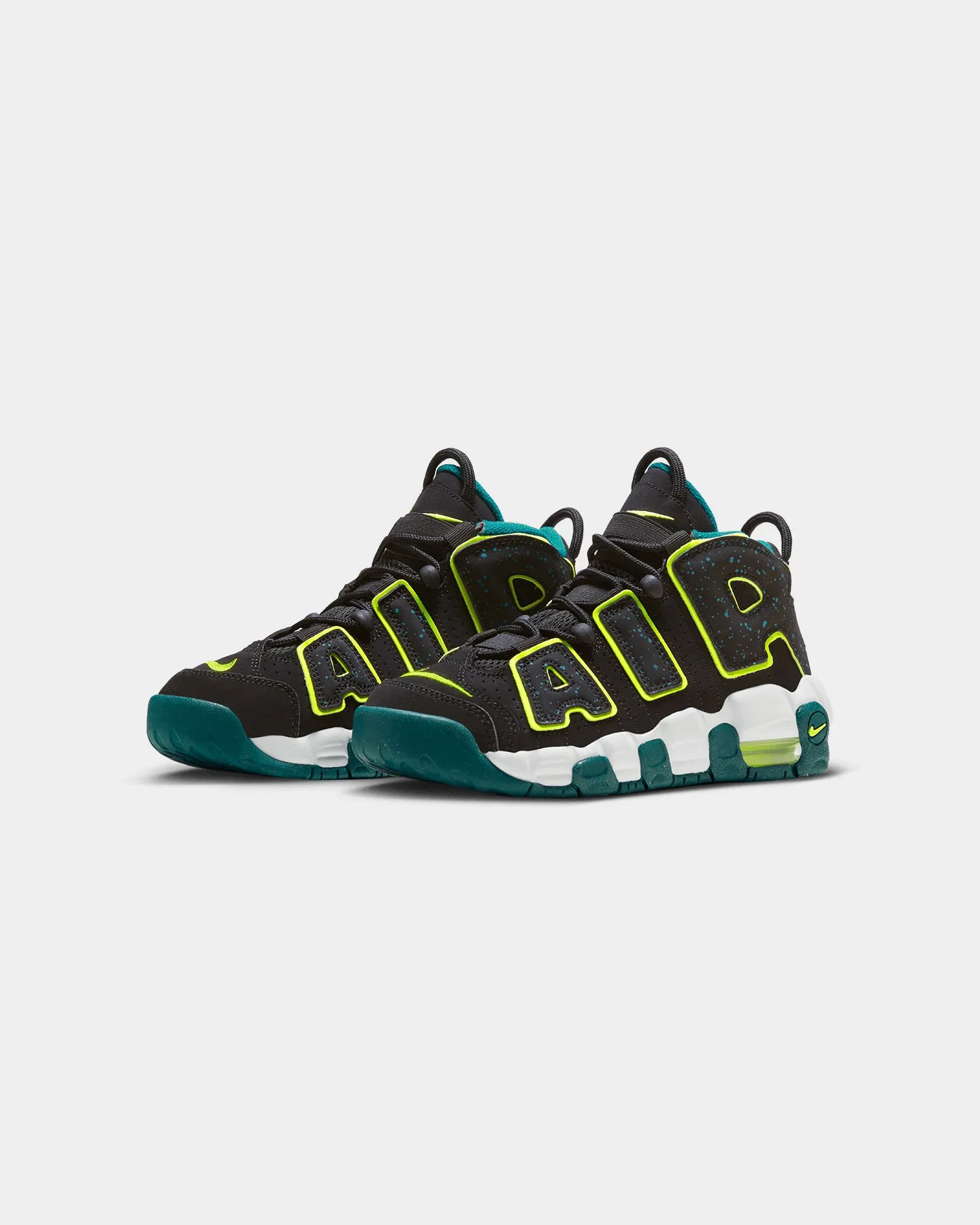 Nike Kids' Air More Uptempo (GS) Black/Volt