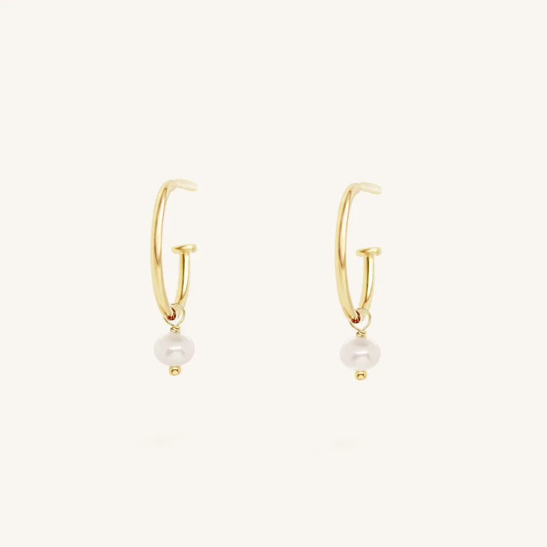 Olsen Pearl Hoops - Stone of Potential