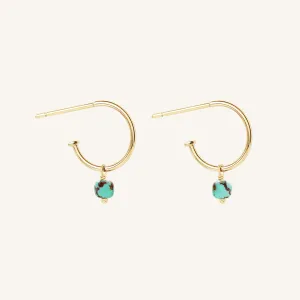 Olsen Turquoise Hoops - Stone of Adventure