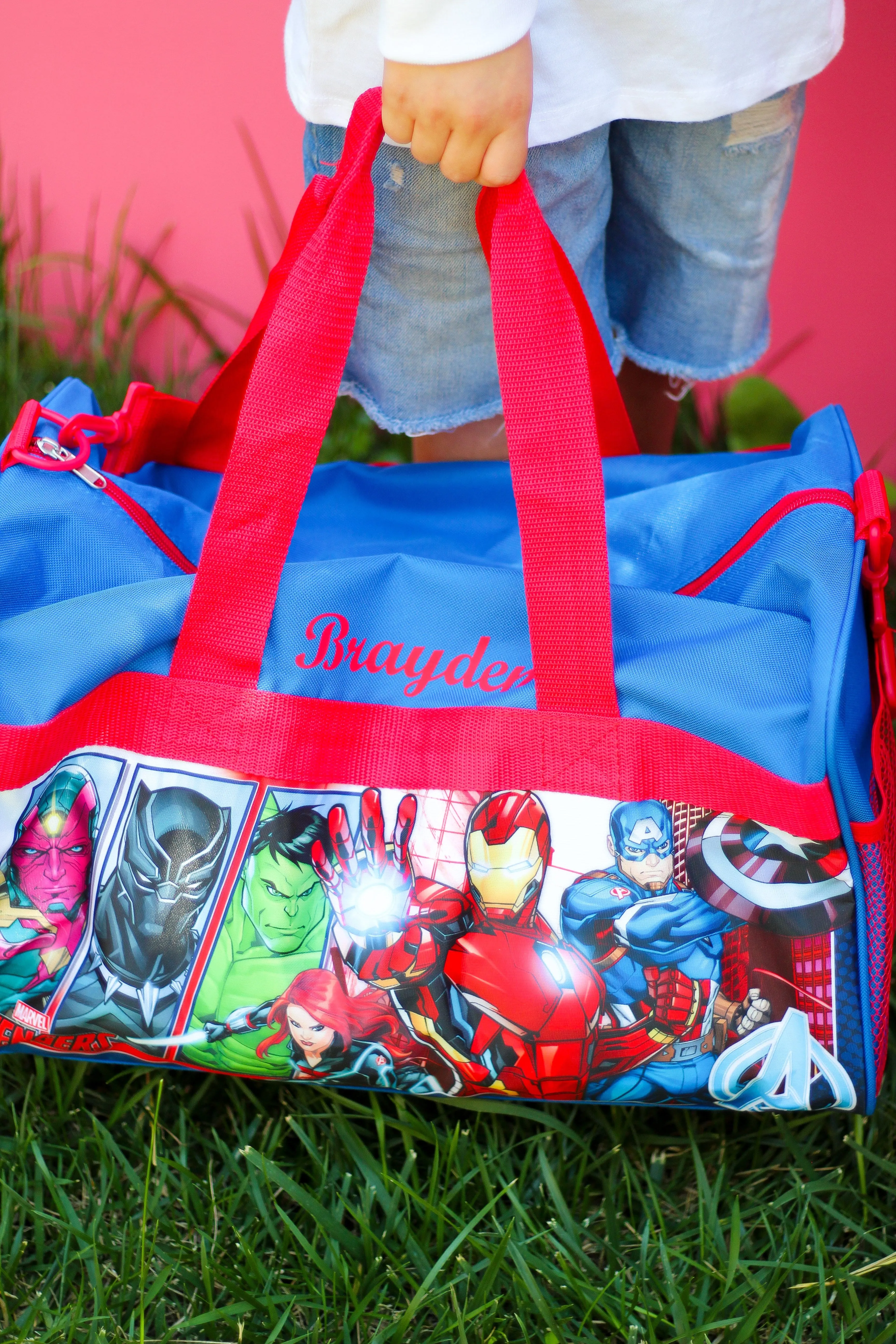 Personalized Kid's Travel Duffel Bag - Avengers