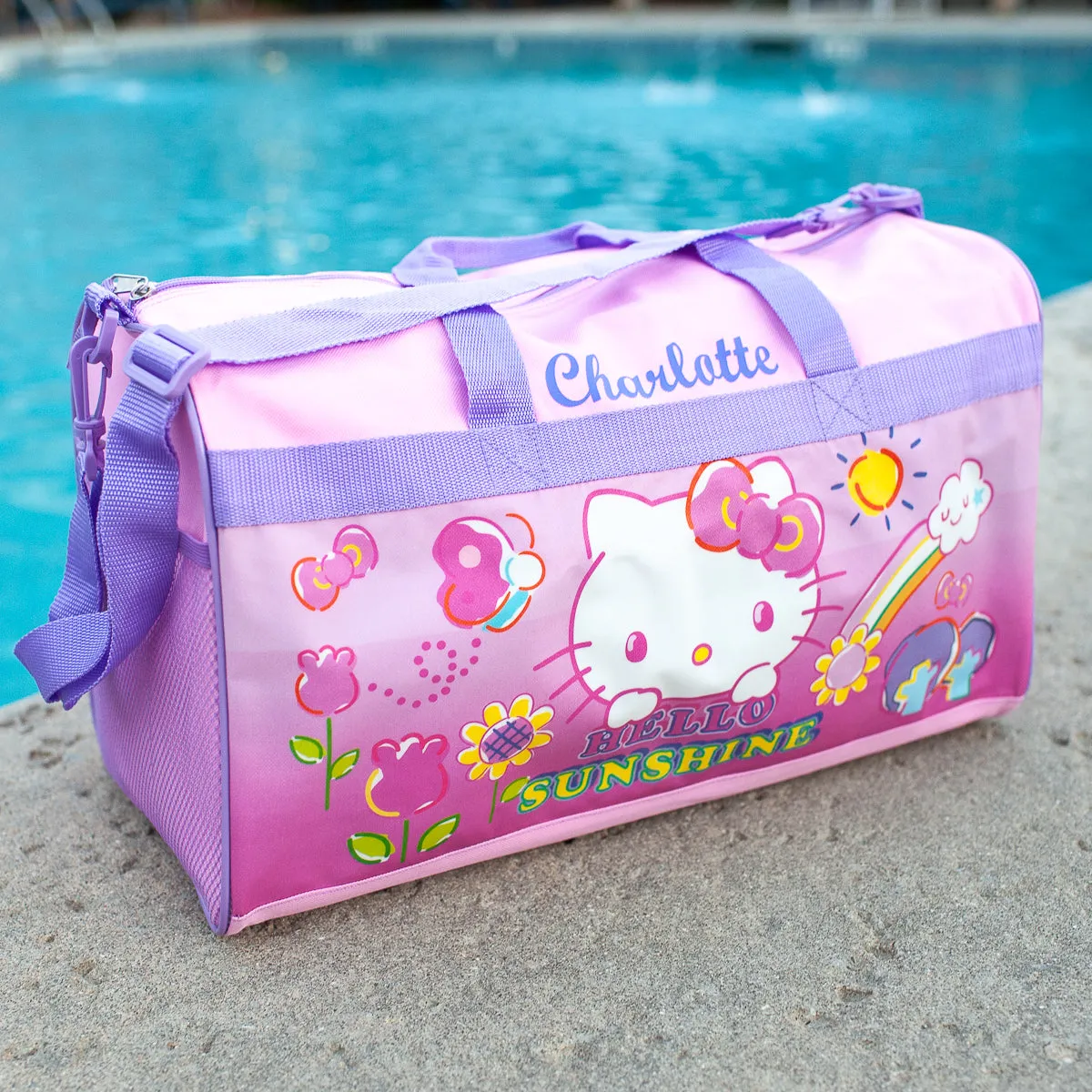 Personalized Kid's Travel Duffel Bag - Hello Kitty