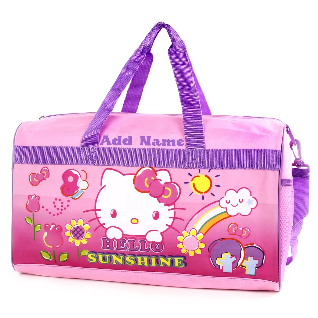 Personalized Kid's Travel Duffel Bag - Hello Kitty