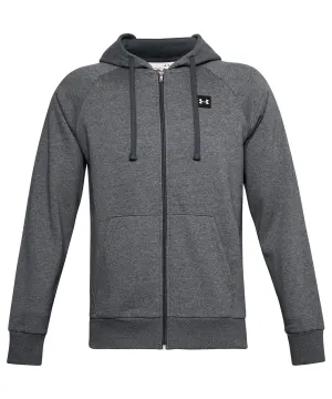 Pitch Grey Light Heather/Onyx White - Rival fleece full-zip hoodie