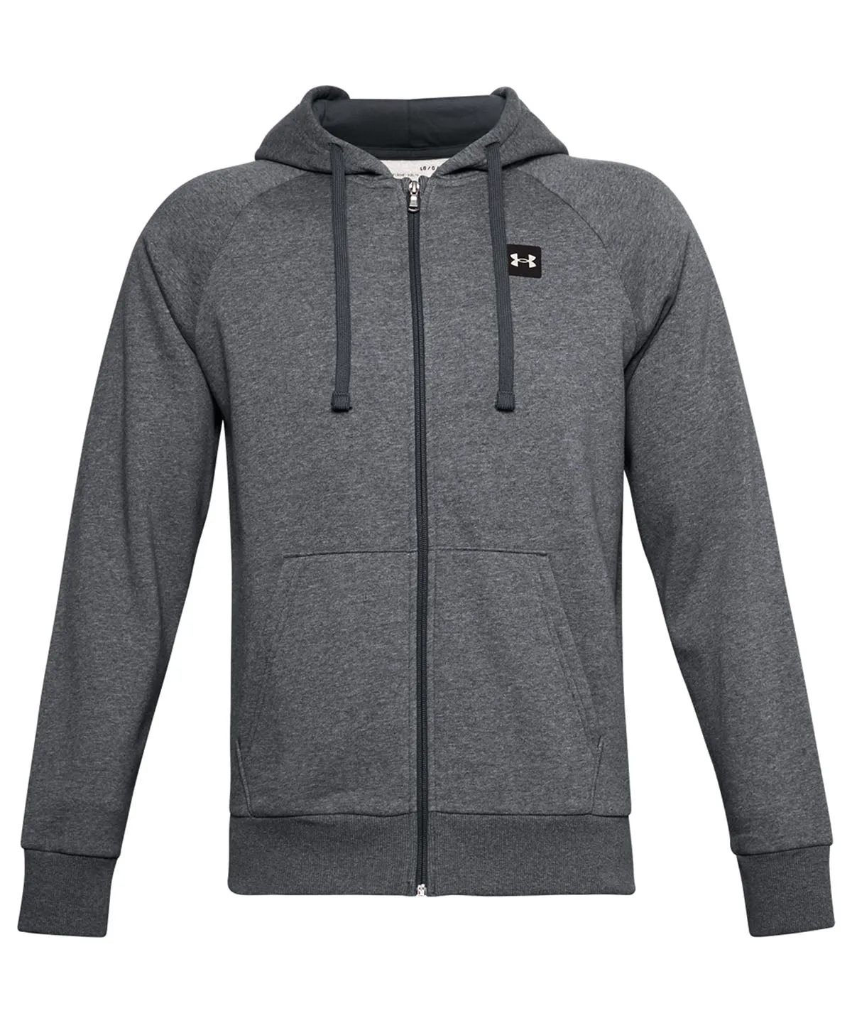 Pitch Grey Light Heather/Onyx White - Rival fleece full-zip hoodie