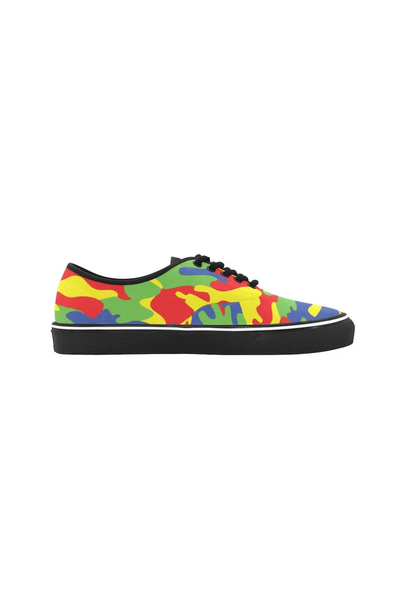 Primary Colors Classic Women's Canvas Low Top Shoes (Model E001-4)