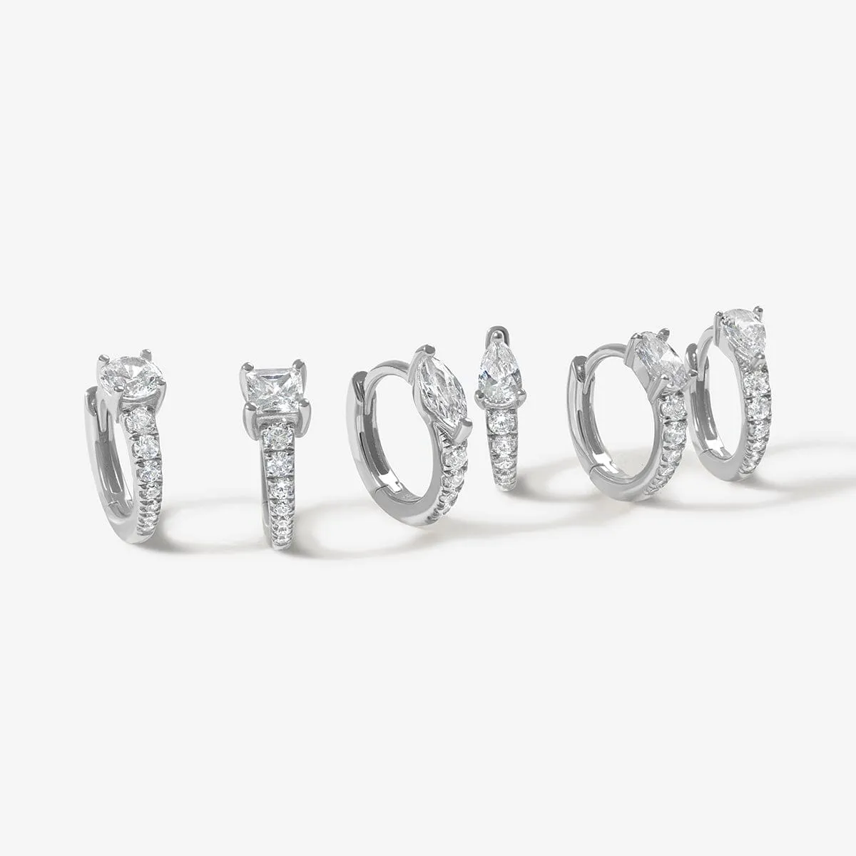 Prince 6-piece huggie earring set