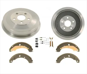 REAR 9 Inch Brake Drums & Brake Shoes for Chrysler PT Cruiser 04-09 with ABS