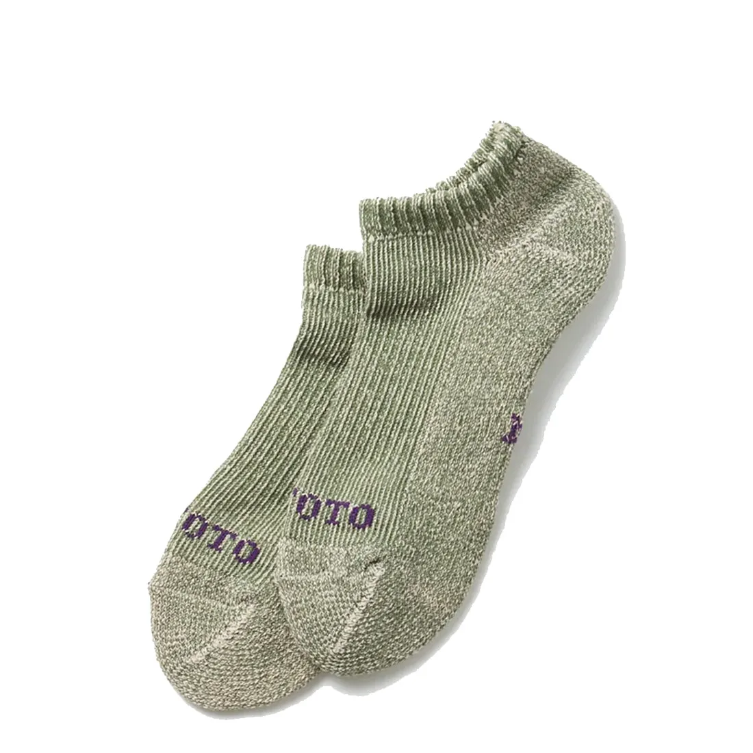 Rototo Hemp Pile Short Sock Hunter Green