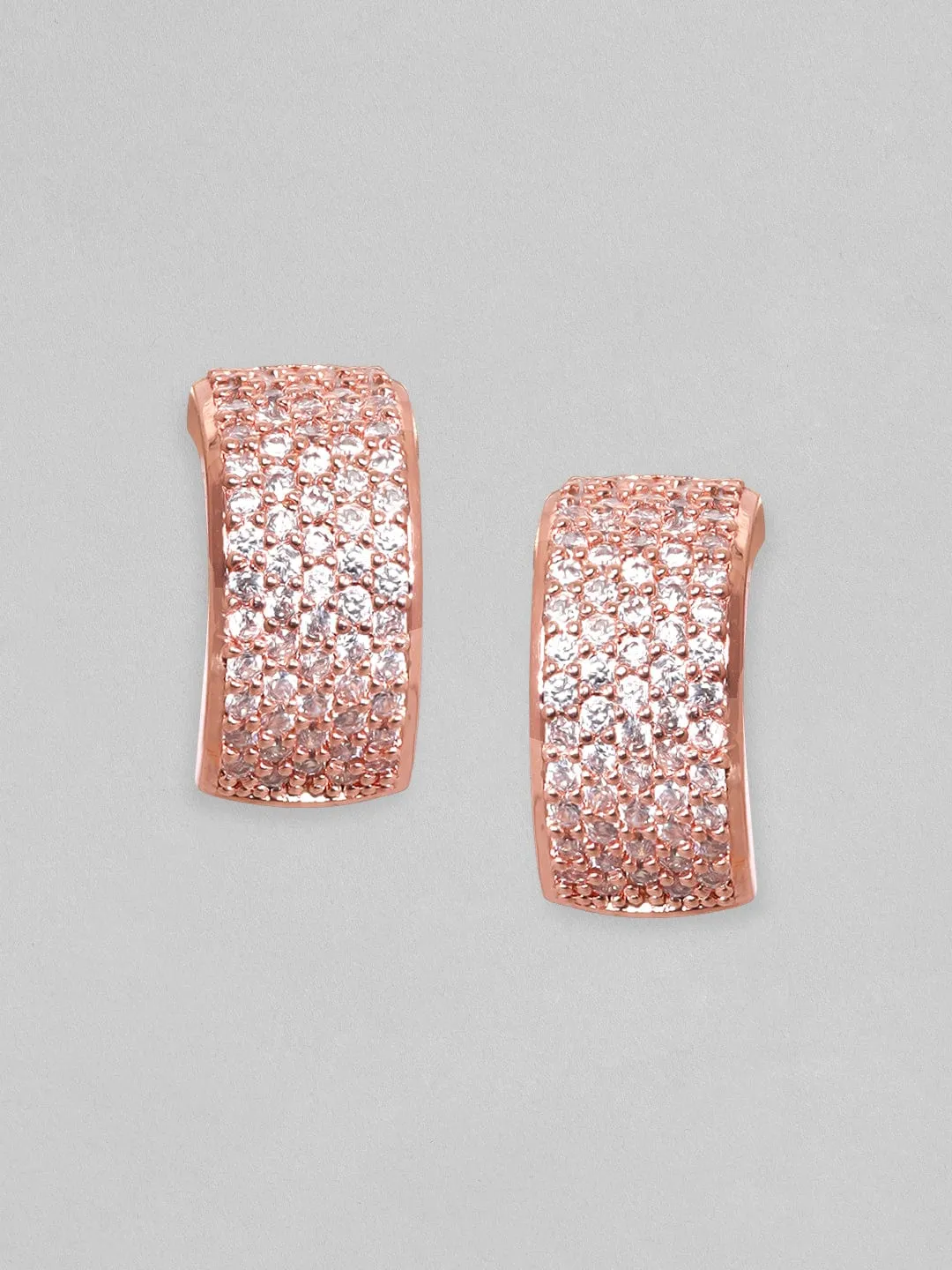 Rubans 18KT Rose Gold-Plated Circular Hoop Earrings