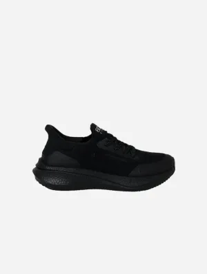 Runners Men's Hemp Leather Trainers | Full Black