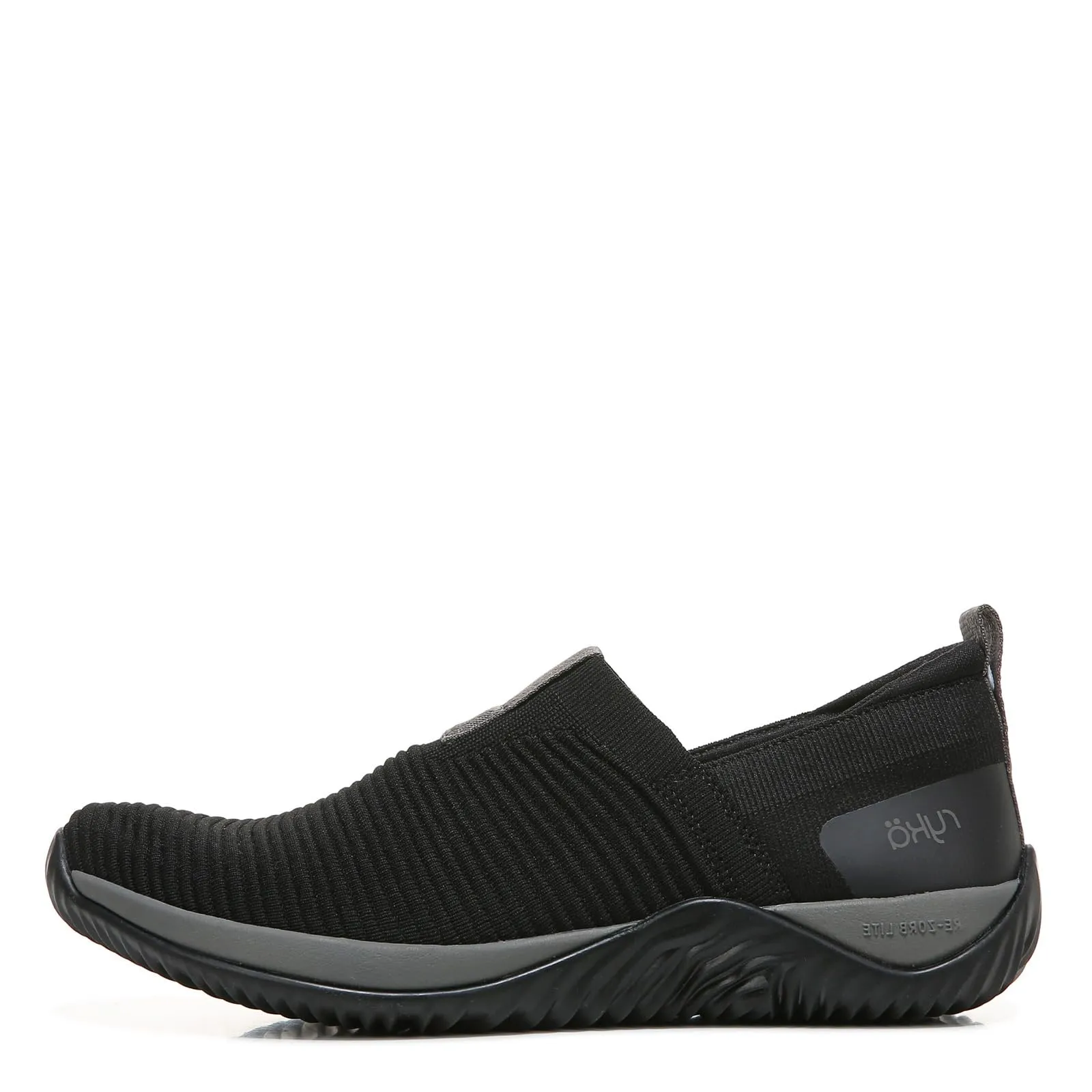 Ryka Women's Echo Knit Slip-On Sneaker Black/Grey