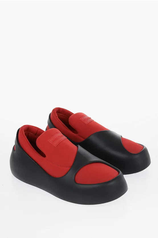 Salvatore Ferragamo Bicolor LUNAR Slip-On Sneakers