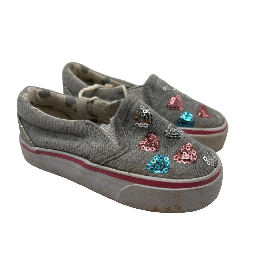 Slip-On Cloth Sneakers - Sequins